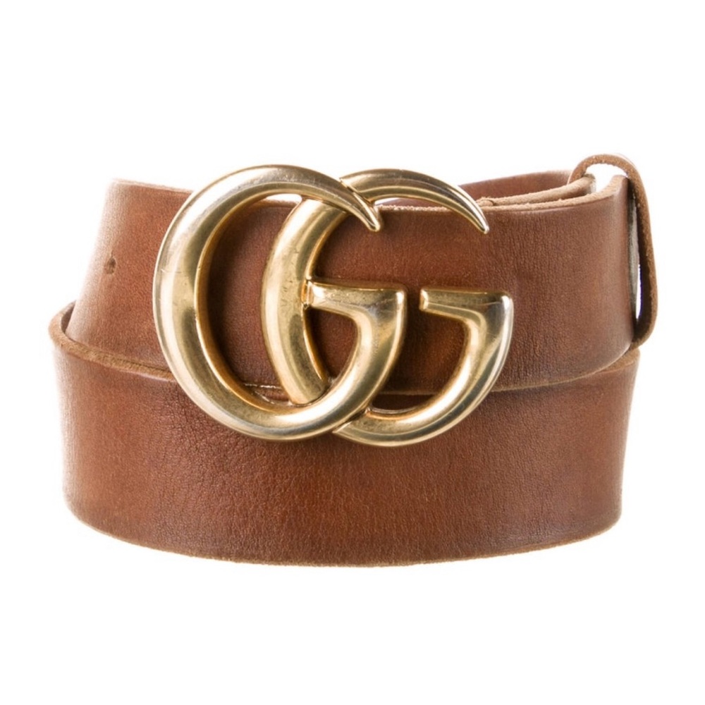 VTG Gucci Marmont Double G Leather Belt size 70
